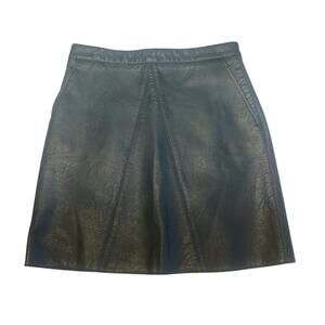 Zara basic women’s faux leather mini skirt